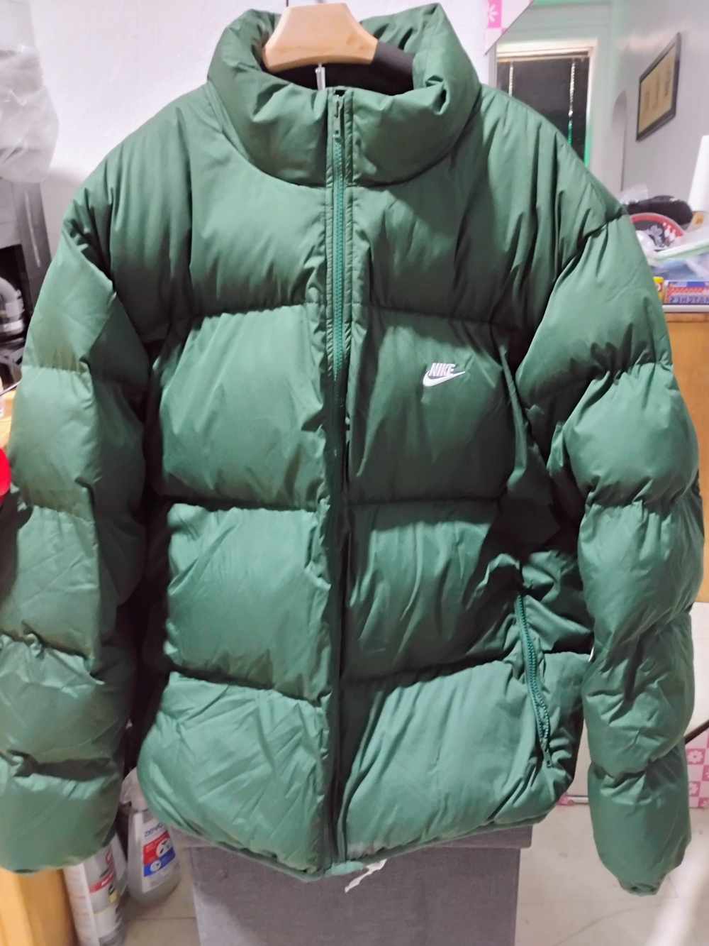 Nike Men's Dark Green Puffer Jacket Size: XXL NWOT